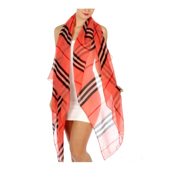 Classic stripes scarf Beige - Picture 2 of 4